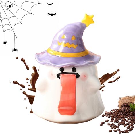 Tasses Halloween - Tasses à Couvercle Tasse Fantôme 450ml En (1/5)