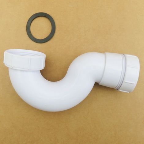Coude étanche en forme de U anti-odeurs pour éviers et bacs à légumes, accessoires de vidange, accessoires de tuyauterie anti-insectes et anti-odeurs 1 1/2 (1/5)