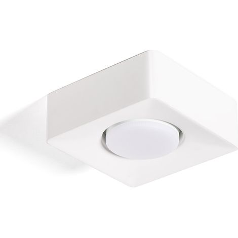 Aplique de Techo Yeso 1 Foco Quman Blanco (1/5)
