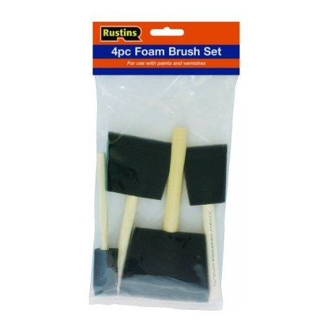 Rustins Foam Brush Set (1,2,3 & 4 In) (1/2)