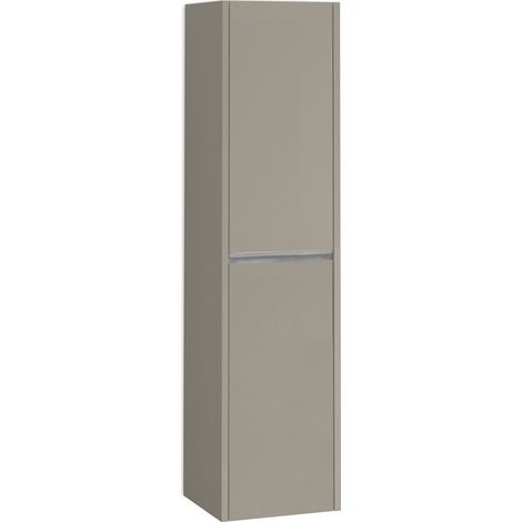 Columna Baño Suspendida 1 Puerta 140 x 34,9 x 32,2cm Moka Tirador Cromo