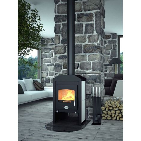 Poêle à bois VEGA 9 kW en plusieurs couleurs - Couleur: Blanc (1/3)