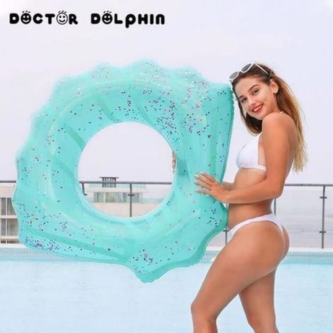 Aufblasbare Schwimmhilfe mit integriertem Sitz – PVC – 70 x 80 cm – Für Erwachsene – 1 Stück (1/5)