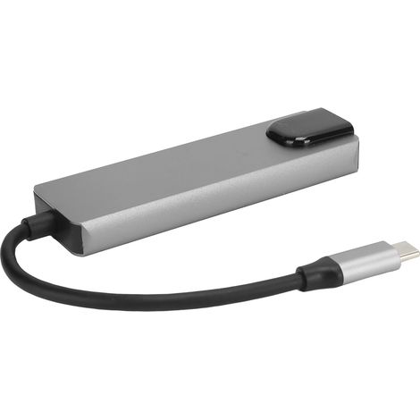 Adaptateur USB-C 7 en 1 avec HDMI, Ethernet, USB 3.0 et Charge Rapide - Hub Multiport Compact