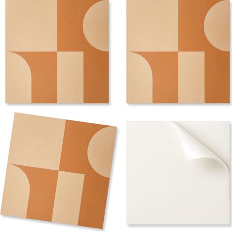 Azulejos de pared de PVC con gr谩ficos de patr贸n geom茅trico abstracto 20x20x20 cm