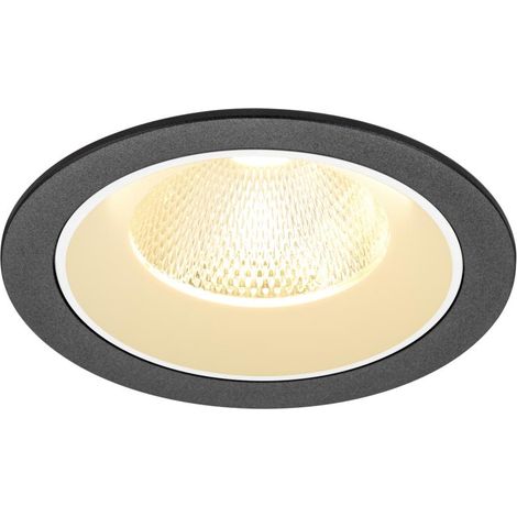 Encastré downlight NUMINOS® L intérieur 3000 K 20° IP20 rond noir / blanc - SLV - 1009775 (1/2)