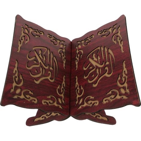 Porte-livres musulman en bois, étagère, porte-livres de prière, ornement musulman (1/5)