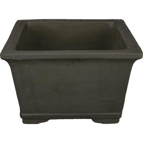 Vaso per bonsai quadrato in gres 37,5x37,5x22 cm - 2936b (1/2)