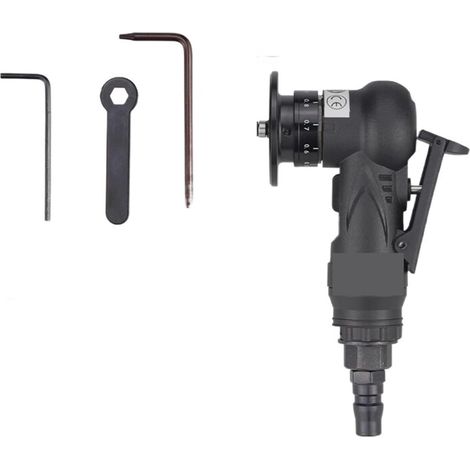 Polisseuse Ponceuse Pistolet de chanfreinage pneumatique outil de chanfreinage Mini meuleuse d'air ébavurage biseautage Machine de coupe for la réparation des métaux 30000 tr/min(Black Combo 2) (1/5)