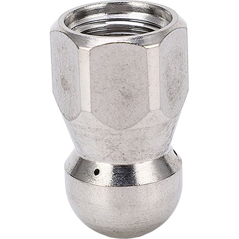 5000 PSI Hochdruckreiniger-Düse, Rohrreinigungsdüse, Edelstahl-Spüldüse, Kugelkopf, vorne 1, hinten 3 Löcher, G1/4 Zoll (1/5)