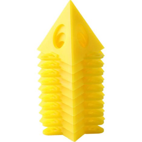 Support de Menuisier 10 Pièces, Support de Cône de Travail du Bois, Outil en Forme de Pyramide pour Porte D'armoire en Toile (jaune),Autres outils à main et accessoires (1/4)