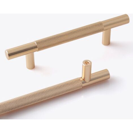 10 Pieces Gold Kitchen Cabinet Handle 96mm Furniture Handles with Screws, for Desks, Drawers, Cupboards, Cupboards (1/5)