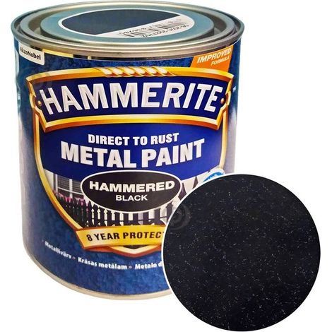 Vernice hammerite black hammered antiruggine rapida 750 ml
