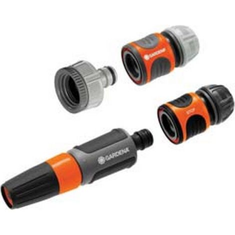 1BL SET COMPLETO PER COLLEGARE IL TUBO DA GIARDINO AL RUBINETTO - in blister (18296-20)
