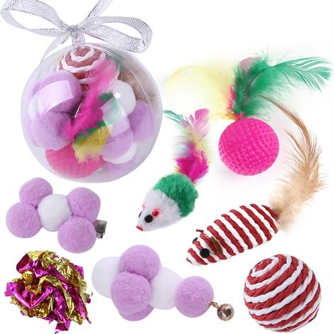 Ensemble de jouets pour chat interactifs, jouets de divertissement et d'entraînement, jouet à poursuivre pour chaton, nouveau