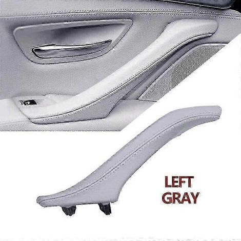Türgriff innen aus echtem Leder als Ersatz für BMW 5er F10 F11 F18 - 6 Farben (LINKS GRAU)