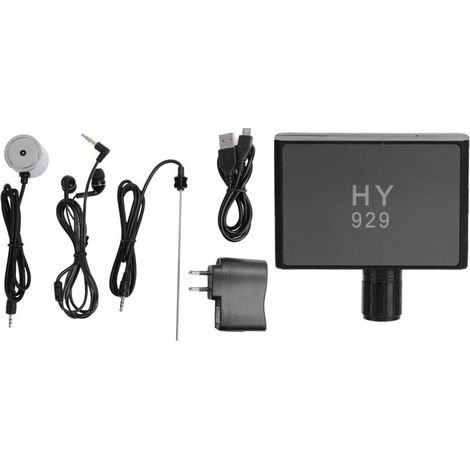 Détecteur de Fuite d'Eau Professionnel avec Double Sonde, Haute Sensibilité, Rechargeable, Prise EU 110‑240V