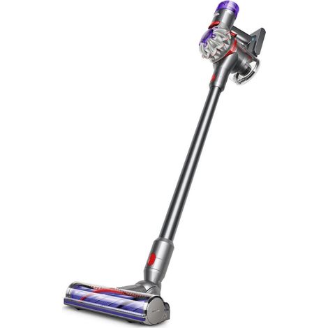Aspiradora escoba avanzada Dyson v8™, potencia de succión de 130 AW, tiempo de funcionamiento de 40 min, accesorios, níquel (1/4)