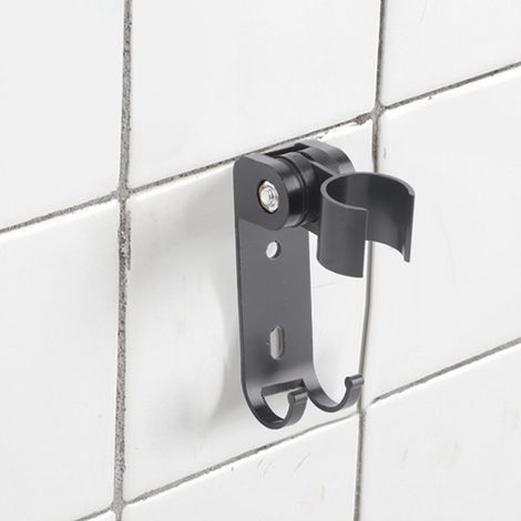 Support mural réglable en aluminium spatial pour pommeau de douche de salle de bain (1/5)