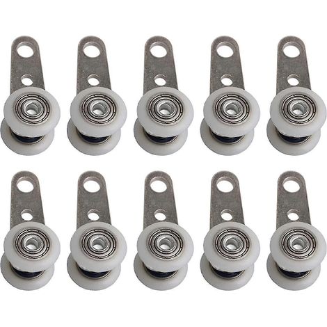Bqlzr 10 Stück Rollen für Erkerfenster/Schiebetüren – Metall und Kunststoff – 4,5 x 1,9-xinhan (1/5)