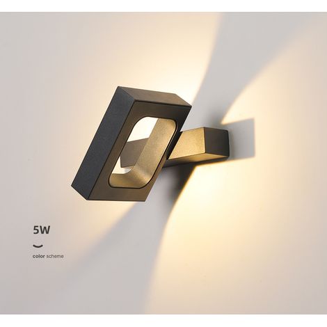 EASYCOMFORT Appliques Murales LED 5W Intérieur/Extérieur pour Salon, Escalier, Couloir - 3000 K (1/5)