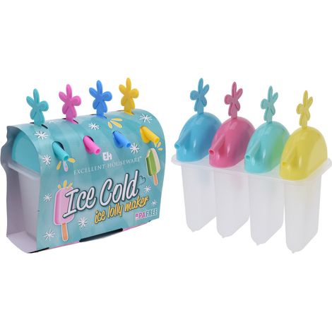 4 FORMINE PER GHIACCIOLI COLORI ASSORTITI