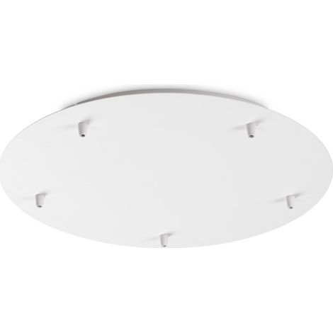 Rosone Standard All In Metallo Bianco 5 Luci (1/2)