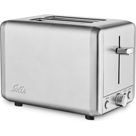 Solis 920.12 Tostapane in Acciaio Inox 2 Fessure Extra Grandi 925 W con Funzioni Scongelamento e Riscaldamento colore Argento (1/5)