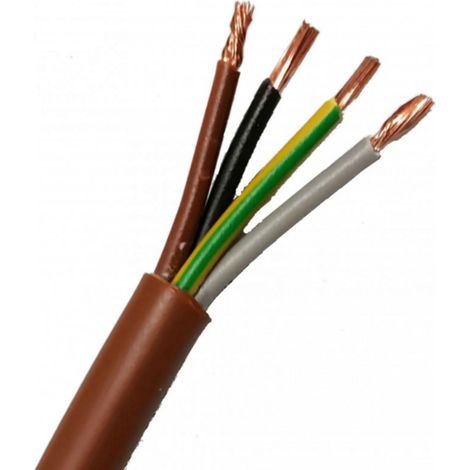 Cable electraline 4g1.5 10 metros marrón - 16015