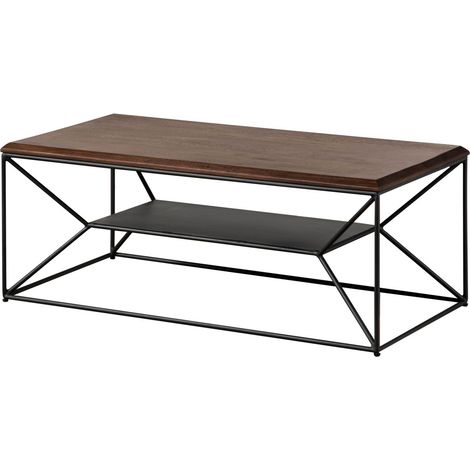 Couchtisch Mango 110x55x43 braun geölt LOUNGE COLLECTION 100