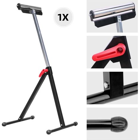 Support à roulettes réglable 66-105 cm, support à roulettes, support de travail 90 kg, support pliable, support de support, support à roulettes réglable