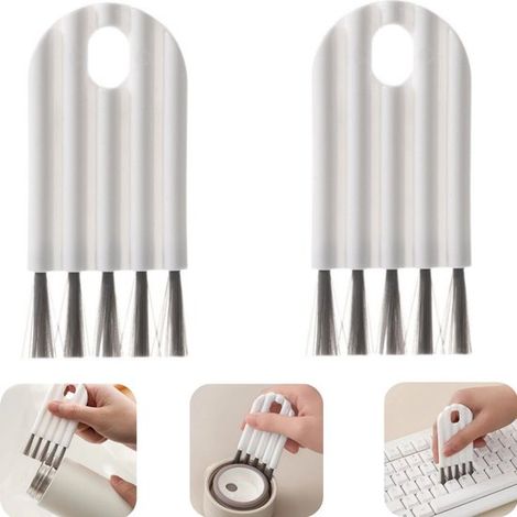 Brosse de nettoyage brosse pour couvercle brosse pour clavier brosse pour recoins (blanc, 104,5 cm) (1/5)