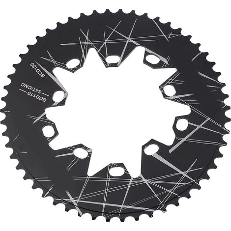 Plateau ovale LP Litepro 110/130 mm BCD 54 dents, profil étroit/large, pour vélo de route pliant 7, 8, 9 ou 10 vitesses (1/5)