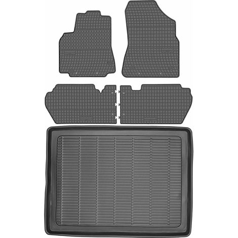 Peugeot Partner II Kombivan de 2008-2018 SET - alfombrillas goma + maletero (1/5)
