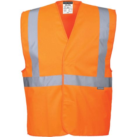 Gilet 1 bande & baudrier couleur : Orange taille XX/3X - PORTWEST