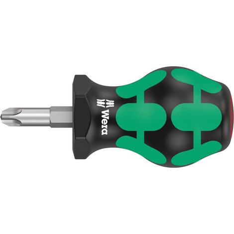 WERA Vergaser-Schraubendreher 350 Stubby Kreuzschlitz PH 3 x 25 mm