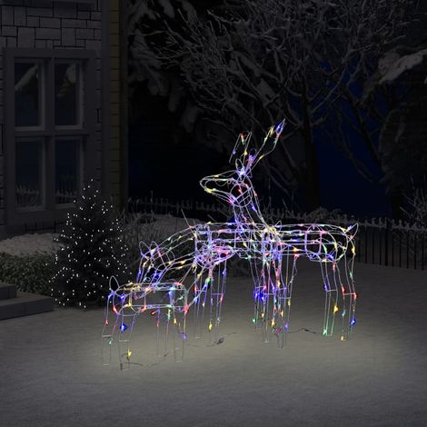 Décoration de Noël - Lot de 3 Cordon lumineux de Noël Rennes 229 LED -WYW39293 (1/5)