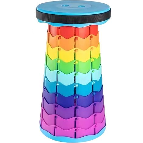 Herzberg hg 04067 sedia da esterno pieghevole regolabile telescopica - multicolore