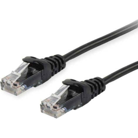 Equip Patchkabel Cat6 U/UTP 2xRJ45 2.00m schwarz Polybeutel (625451) (1/3)