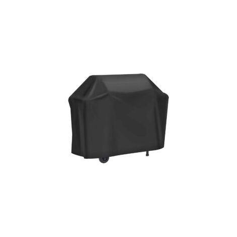 Grillabdeckung, robuste 210D Oxford-Schutzplane für Gasgrills, winddicht, UV-beständig, wasserdicht, feuchtigkeitsbeständig und staubdicht, 147 x 61 x 117 cm, Schwarz – Crezuo (1/4)