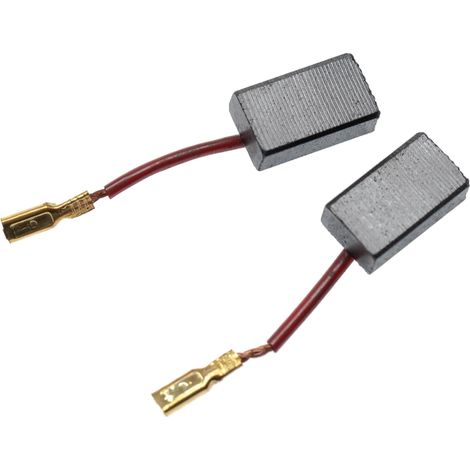 Vhbw – Lot de 2 balais de charbon 6 x 10 x 17mm – Graphite avec réceptacle plat – Compatible Hilti DEG 125-D, DEG 125-P, DEG 150-P, DEG 500-D - VHBW 2 X