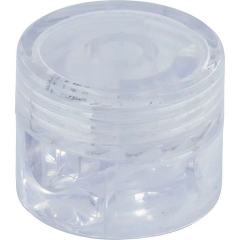 Kabelbinder aus Kunststoff, rund, transparent, 5 Stück