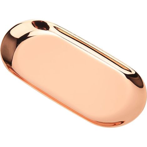 Plateau de rangement large 430 acier inoxydable outil bougie aromathérapie organisateur or rose (1/5)
