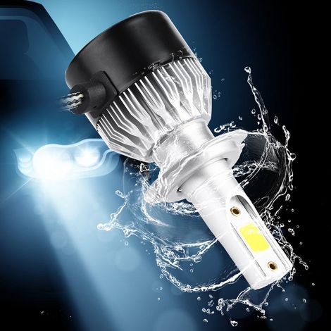 Set mit 2 H7 55W 6000K Superhelle LED-Lampen für Autoscheinwerfer, Mini-Abblendlicht-Set, Kaltweiß, Direkter Ersatz (1/5)