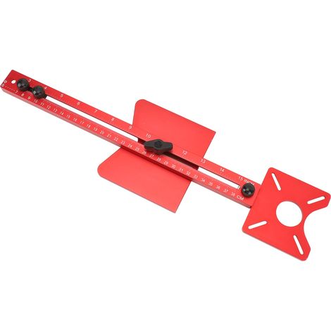 Gabarit de fraisage 4 en 1 : découpe de cercles, rainurage, fraisage des bords, rognage, support d'appui. Outil polyvalent pour le travail du bois : rainurage et positionnement (1/5)