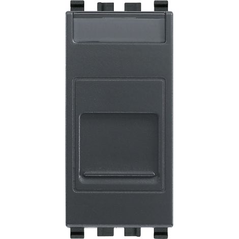 VIMAR - 20337.C Adattatore portello RJ45 Keystone grigio