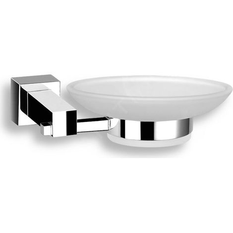Novaservis Titania Anet - Porte-savon avec support, verre dépoli/chrome 66336,0 (1/2)