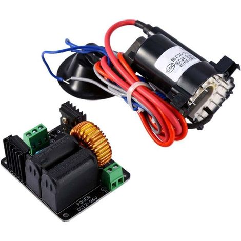 Alimentation haute tension ZVS 12–36 V pour bobine Tesla, générateur Marx et échelle de Jacob – Circuit avec bobine d’allumage (1/4)