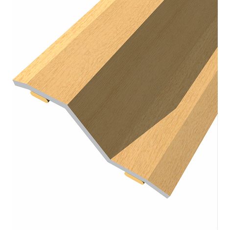 Barre De Seuil Adhésive Chêne Rustique Ajustable 8-14mm, Acier, Pose Adhésive - Baglinox