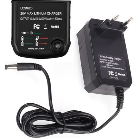 Cargador de baterías de litio para 10,8 V, 14,4 V y 20 V LBXR20, enchufe europeo (1/4)